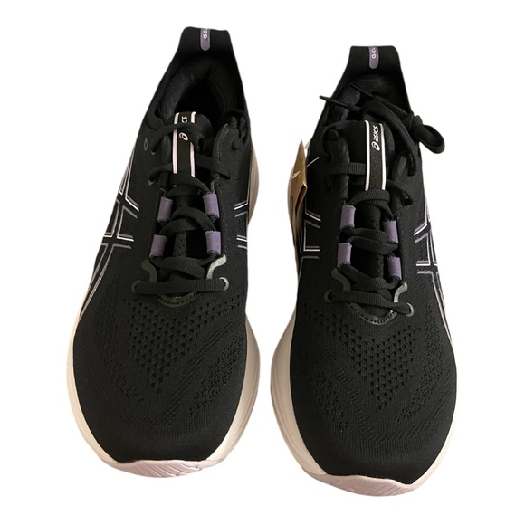 COPY - Asics Gel Nimbus 26 Women’s 10 Black Purple Running Shoes - Picture 3 of 5